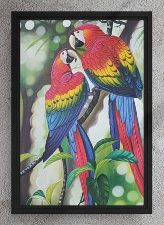 Belizean artist Erwin Chan Framed Canvas Print