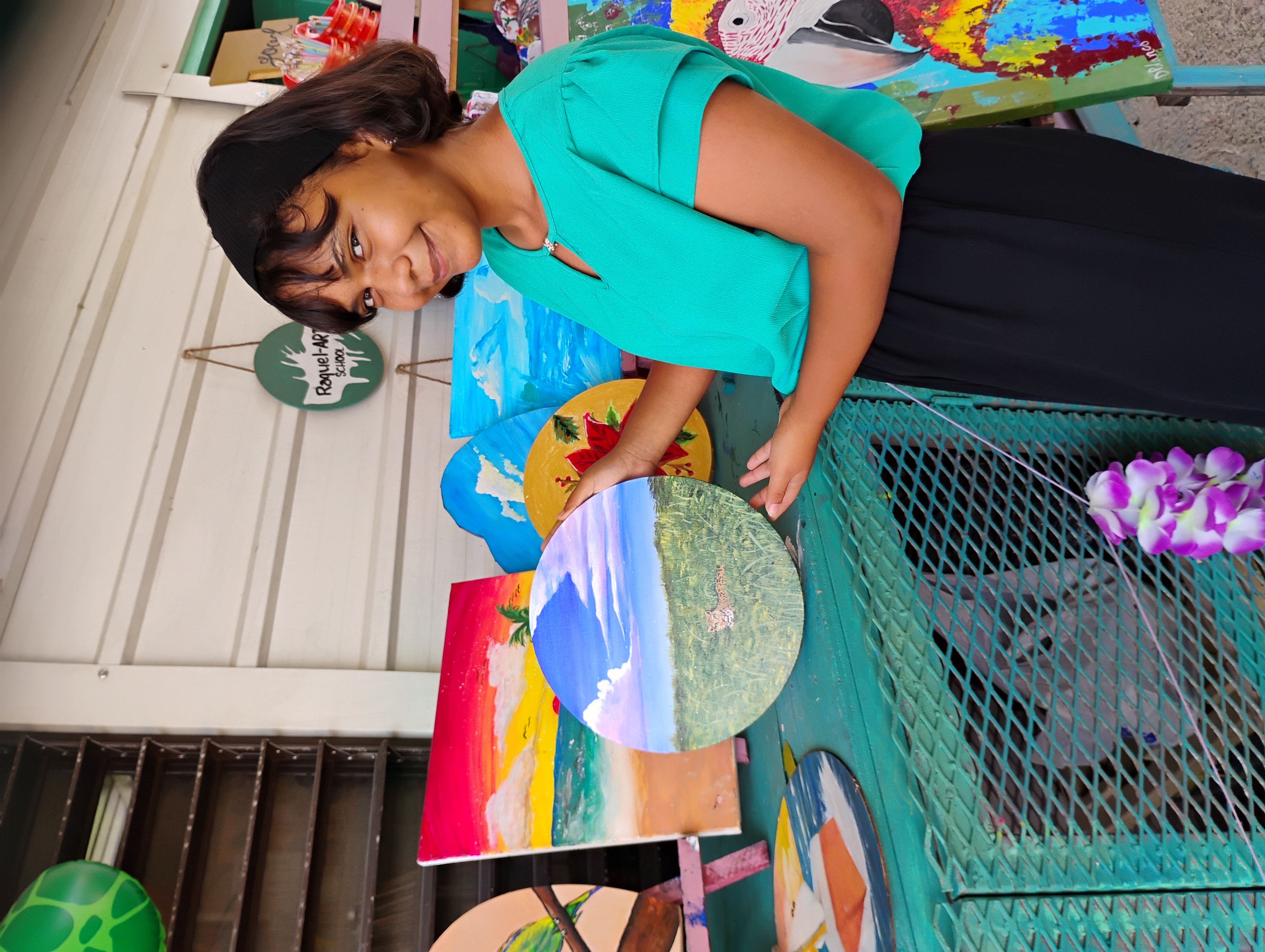 Darlin Polanco Tour of her paintings
